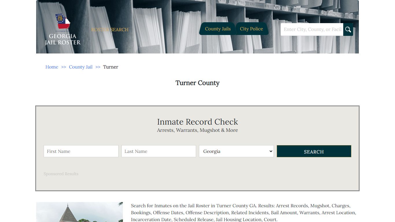 Turner County - Georgia Jail Inmate Search