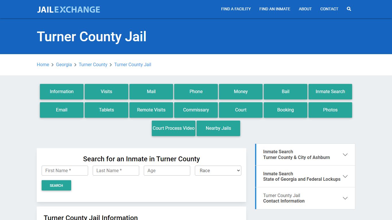 Turner County Jail Roster Lookup, GA, Inmate Search